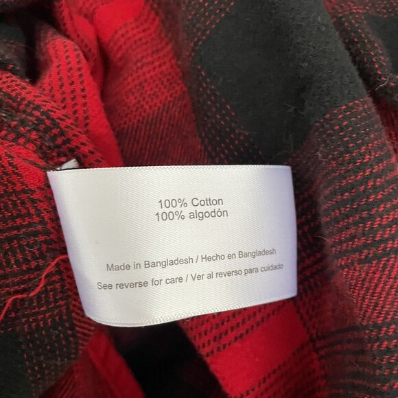 Woolrich Button Down Red Black Buffalo Plaid Augusta Flannel Shirt Cotton Sz S - Picture 11 of 11